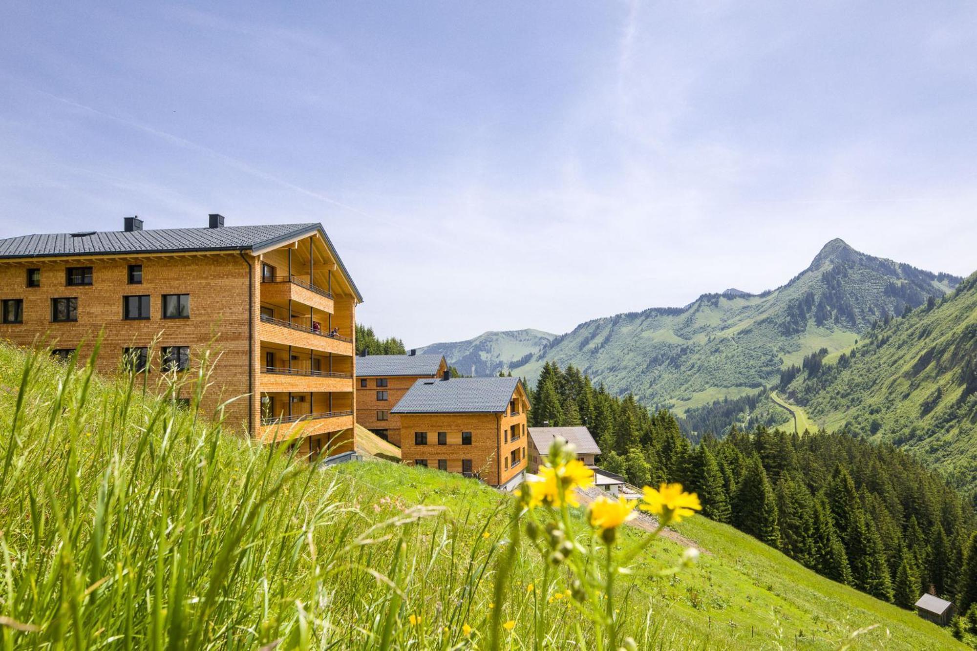 Apartamento Alpenstolz Damuels Haus 2 - Stilvoll Urlauben In Den Bergen Exterior foto